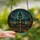 Halloween Enthusiasts' Tiffany Stained Glass Victorian Haunted Mansion with Glowing Jack-o'-lanterns & Bats in Jewel Tones Stained Glass Suncatcher - 2
