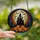 Halloween Art Lovers' Tiffany Stained Glass Castle Jack-o'-Lantern Moon Mosaic Stained Glass Suncatcher - 2
