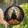 Halloween Art Lovers' Tiffany Stained Glass Castle Jack-o'-Lantern Moon Mosaic Stained Glass Suncatcher - 3