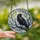 Stained Glass Art Lovers' Majestic Raven Full Moon Opalescent Blue Violet Night Mosaic Stained Glass Suncatcher - g0IgQ-xaML