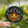 Halloween Lovers' Vibrant Tiffany Stained Glass Jack-o'-Lantern Witch Hat Celestial Autumnal Design Stained Glass Suncatcher - 2