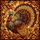 Autumn Enthusiasts' Majestic Tiffany Style Turkey Iridescent Feather Jewel Tone Mosaic Stained Glass Suncatcher - 7