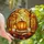 Autumn Enthusiasts' Vibrant Stained Glass Pumpkin Harvest Scene with Glowing Maple Leaves and Cozy Plaid Stained Glass Suncatcher - 3