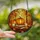 Autumn Enthusiasts' Vibrant Stained Glass Pumpkin Harvest Scene with Glowing Maple Leaves and Cozy Plaid Stained Glass Suncatcher - 2