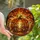 Autumn Fantasy Enthusiasts' Edge-to-Edge Stained Glass Pumpkin Forest Mosaic with Fiery Sunset Hues, Golden Yellow & Purple Tones Stained Glass Suncatcher - 3