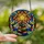 Art Lovers' Radiant Jewel Tone Stained Glass Star, Stacked Books Tree Mosaic Pattern Stained Glass Suncatcher - 2