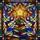 Art Lovers' Radiant Jewel Tone Stained Glass Star, Stacked Books Tree Mosaic Pattern Stained Glass Suncatcher - 7