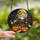 Halloween Enthusiasts' Vibrant Tiffany Stained Glass Haunted Village, Jack-o'-Lanterns, Ghosts, Full Moon Scene Stained Glass Suncatcher - 2