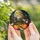 Halloween Enthusiasts' Vibrant Tiffany Stained Glass Haunted Village, Jack-o'-Lanterns, Ghosts, Full Moon Scene Stained Glass Suncatcher - 5