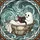 Whimsical Art Admirers' Tiffany Stained Glass Friendly Ghost Spellbook Reading Mosaic White Teal Orange Stained Glass Suncatcher - 7