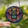 Celestial Dreamers' Tiffany Style Chibi Bat Stained Glass Galactic Jewel Tone Mosaic Stained Glass Suncatcher - R9q39jzJAz