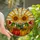 Autumn Art Enthusiasts' Vibrant Tiffany Stained Glass Sunflowers Pumpkins Sun Rays Mosaic Stained Glass Suncatcher - 1