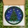 Christmas Lovers' Tiffany Style Stained Glass Christmas Tree, Snowy Starry Night, Holly Berry Border, Deep Jewel Tones Stained Glass Suncatcher - Z88PRcQH-F