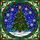 Christmas Lovers' Tiffany Style Stained Glass Christmas Tree, Snowy Starry Night, Holly Berry Border, Deep Jewel Tones Stained Glass Suncatcher - 7