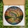 Anglers & Nature Lovers' Tiffany Stained Glass Leaping Rainbow Trout Sunset Lake Mosaic Jewel Tone Pattern Stained Glass Suncatcher - 6