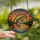 Anglers & Nature Lovers' Tiffany Stained Glass Leaping Rainbow Trout Sunset Lake Mosaic Jewel Tone Pattern Stained Glass Suncatcher - 2
