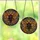 Fantasy Art Lovers' Tiffany Stained Glass Mothman Red Eyes Bubble Tea Cosmic Golden-Brown Abstract Pattern Stained Glass Suncatcher - 3