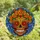 Vibrant Style Seekers' Stained Glass Calavera Marigold Floral Mosaic, Jewel Tone Orange Blue Green Red Stained Glass Suncatcher - 5