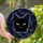 Cat Lovers' Intricate Stained Glass Black Cat Peeking Yellow Eyes Jewel Tone Mosaic Pattern Stained Glass Suncatcher - 1