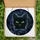 Cat Lovers' Intricate Stained Glass Black Cat Peeking Yellow Eyes Jewel Tone Mosaic Pattern Stained Glass Suncatcher - 6