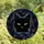 Cat Lovers' Intricate Stained Glass Black Cat Peeking Yellow Eyes Jewel Tone Mosaic Pattern Stained Glass Suncatcher - 5