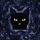 Cat Lovers' Intricate Stained Glass Black Cat Peeking Yellow Eyes Jewel Tone Mosaic Pattern Stained Glass Suncatcher - 7