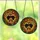 Nature Lovers' Cute Upside Down Bat Tiffany Stained Glass Forest Mosaic Deep Brown Green Orange Stained Glass Suncatcher - 3
