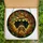 Nature Lovers' Cute Upside Down Bat Tiffany Stained Glass Forest Mosaic Deep Brown Green Orange Stained Glass Suncatcher - 6