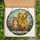 Pet Lovers' Tiffany Stained Glass Golden Retriever Cat Wildflower Sunburst Art Stained Glass Suncatcher - R-COuCz6jm