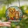 Pet Lovers' Tiffany Stained Glass Golden Retriever Cat Wildflower Sunburst Art Stained Glass Suncatcher - ya31BOgXMU