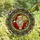 Festive Art Lovers' Intricate Tiffany Style Stained Glass Smiling Santa Mosaic Red Gold Teal Geometric Design Stained Glass Suncatcher - 5