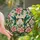 Nature Lovers' Intricate Tiffany Stained Glass Hummingbird Floral Green Pink Turquoise Design Stained Glass Suncatcher - 1