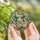 Nature Lovers' Intricate Tiffany Stained Glass Hummingbird Floral Green Pink Turquoise Design Stained Glass Suncatcher - 4