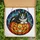 Halloween Cat Lovers' Orange Black Teal Stained Glass Cat Jack-o'-Lantern Starry Mosaic Stained Glass Suncatcher - 6