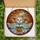 Halloween Enthusiasts' Intricate Stained Glass Fluffy Puppy Witch Orange Ghostly Cloak Autumn Mosaic Stained Glass Suncatcher - 6