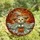 Halloween Enthusiasts' Intricate Stained Glass Fluffy Puppy Witch Orange Ghostly Cloak Autumn Mosaic Stained Glass Suncatcher - 5
