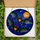 Art & Nature Lovers' Vibrant Stained Glass Bat & Moon, Indigo Night Sky Mosaic, Tiffany Style Jewel Tones Stained Glass Suncatcher - 6