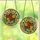 Art Lovers' Tiffany Stained Glass Floral Bouquet Emerald Ruby Gold Amber Mosaic Pattern Stained Glass Suncatcher - 3