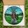 Golf Fans' Intricate Stained Glass Golf Bag & Fairway Mosaic Art in Jewel Tones Stained Glass Suncatcher - ujsSSwkf0R