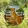 Wildlife Art Lovers' Tiffany Stained Glass Cheetah Savanna Mosaic Amber Blue Orange Hues Stained Glass Suncatcher - 4