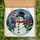 Winter Enthusiasts' Vibrant Tiffany Stained Glass Cheerful Snowman Winter Mosaic Ruby Red Orange Green Blue Stained Glass Suncatcher - 5