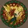 Fantasy Art Lovers' Tiffany Style Stained Glass Fairy Golden Wings Holly Border Emerald Teal Amber Mosaic Stained Glass Suncatcher - 6