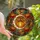 Autumn Art Lovers' Glowing Stained Glass Pumpkin Moon & Autumn Floral Mosaic in Jewel Tones Stained Glass Suncatcher - 1