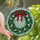Holiday Celebrators' Tiffany Stained Glass Christmas Wreath Jewel Tone Holly Berry Mosaic Pattern Stained Glass Suncatcher - 1