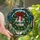 Holiday Admirers' Ruby Emerald Stained Glass Holly Wreath Festive Jewel Tone Geometric Pattern Stained Glass Suncatcher - 1