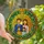 Family Lovers' Intricate Stained Glass Family Portrait Golden Orange Amber Glow Pattern Stained Glass Suncatcher - 1