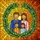 Family Lovers' Intricate Stained Glass Family Portrait Golden Orange Amber Glow Pattern Stained Glass Suncatcher - 6