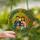 Family Lovers' Intricate Stained Glass Family Portrait Golden Orange Amber Glow Pattern Stained Glass Suncatcher - 2