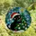 Festive Cat Lovers' Stained Glass Black Cat Santa Hat Christmas Tree Jewel Tones Intricate Winter Mosaic Stained Glass Suncatcher - d-RDerXqot