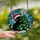Festive Cat Lovers' Stained Glass Black Cat Santa Hat Christmas Tree Jewel Tones Intricate Winter Mosaic Stained Glass Suncatcher - yL8lRk9z1G